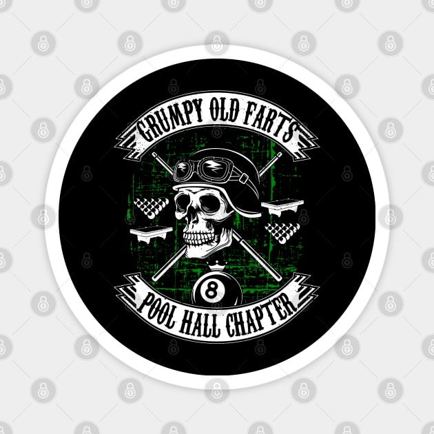 Grumpy Old Farts Pool Hall Chapter Magnet by QUYNH SOCIU